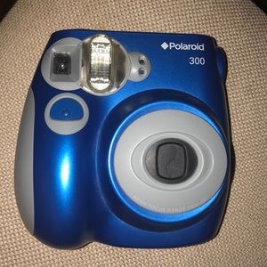 Royal Blue Polaroid Camera